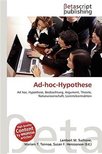 Ad-Hoc-Hypothese