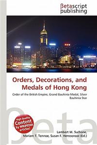 Orders, Decorations, and Medals of Hong Kong