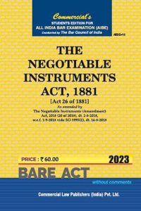 The Negotiable Instruments Act, 1881 (AIBE)