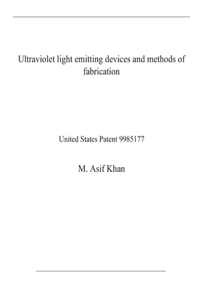 Ultraviolet light emitting devices and methods of fabrication