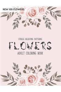 100 Flowers Coloring Book