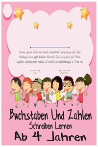 Buchstaben Und Zahlen Schreiben Lernen - Ab 4 Jahren