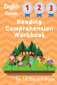 English Korean Reading Comprehension Workbook for 1st 2nd 3rd Grade