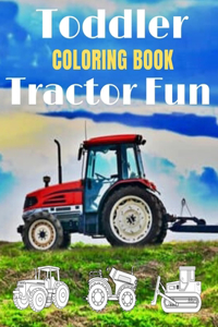 Toddler Coloring Book Tractor Fun
