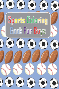 Sports Coloring Book For Boys