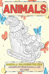 Mandala Colouring for Kids - Animals - Amazing Patterns Mandala and Relaxing