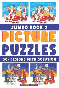 Picture Puzzles - Jumbo Book 2 - 50+ Designs with Solution