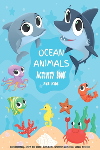 Ocean Animals Activity Book For kids