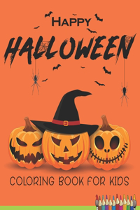 Happy Halloween Coloring Book For Kids