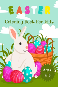 Easter Coloring Book For Kids Ages 4-8