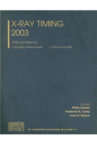 X-Ray Timing 2003