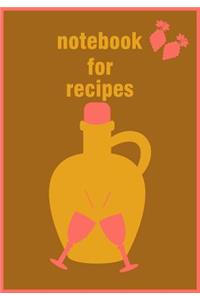 notebook for recipes