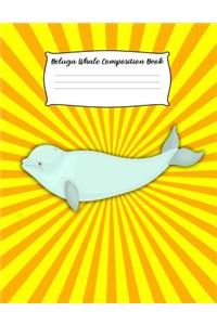 Beluga Whale Composition Book