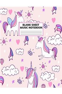 Blank Sheet Music Notebook