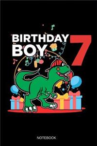 Birthday Boy 7 Notebook