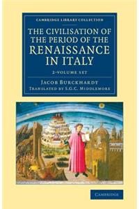 Civilisation of the Period of the Renaissance in Italy 2 Volume Set