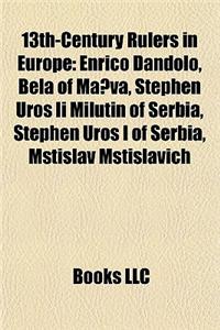 13th-Century Rulers in Europe