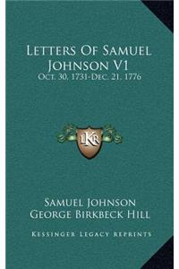 Letters of Samuel Johnson V1