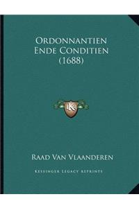 Ordonnantien Ende Conditien (1688)