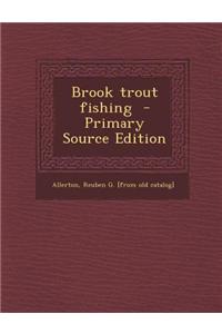 Brook Trout Fishing