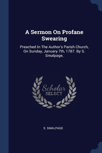 A Sermon On Profane Swearing