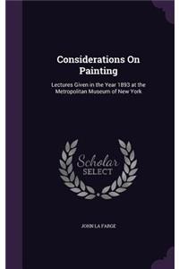 Considerations On Painting