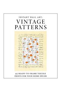 Instant Wall Art - Vintage Patterns