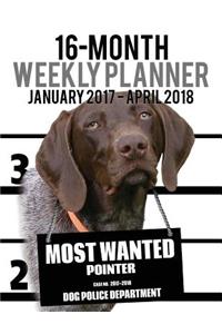 2017-2018 Weekly Planner - Most Wanted Pointer