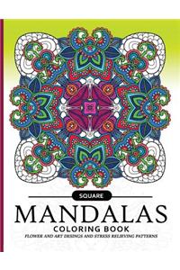 Square Mandala Coloring Book