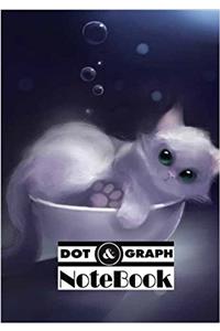 Notebook Dot-grid,graph Cat in Bowl