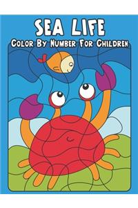 Sea Life Color By Number for Children