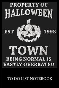Property of Halloween Town Est.1998 Notebook