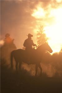 2020 Daily Planner Horse Photo Equine Sunset Cowboy 388 Pages