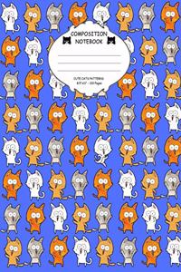 Composition Notebook. Cute Cats Patterns