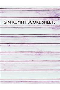 Gin Rummy Score Sheets