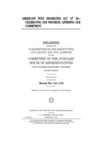 Americans with Disabilities Act at 20
