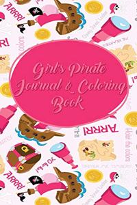 Girl's Pirate Journal & Coloring Book