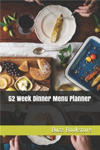 52 Week Dinner Menu Planner