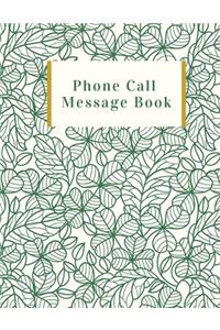 Phone Call Message Book