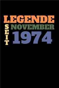 Legende seit November 1974