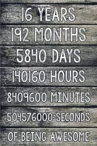 16 Years of Being Awesome