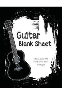 GUITAR Blank Sheet