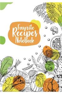 Favorite Recipes Notebook