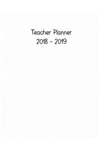 Teacher Planner 2018 - 2019