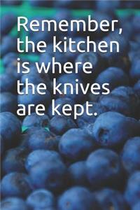 Remember, the Kitchen Is Where the Knives Are Kept.