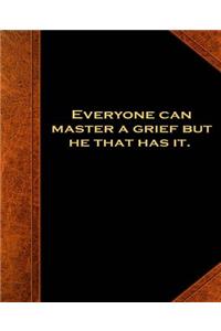 Shakespeare Quote Master Grief School Composition Book 130 Pages