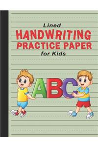 Lined Handwriting Practice Paper for Kids