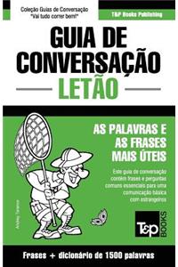 Guia de Conversação Português-Letão e dicionário conciso 1500 palavras