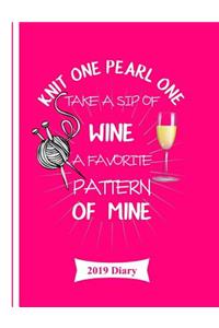 Knit One Pearl One Take a Sip of Wine