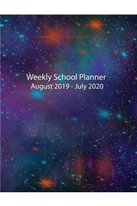 Weekly School Planner August 2019 - July 2020